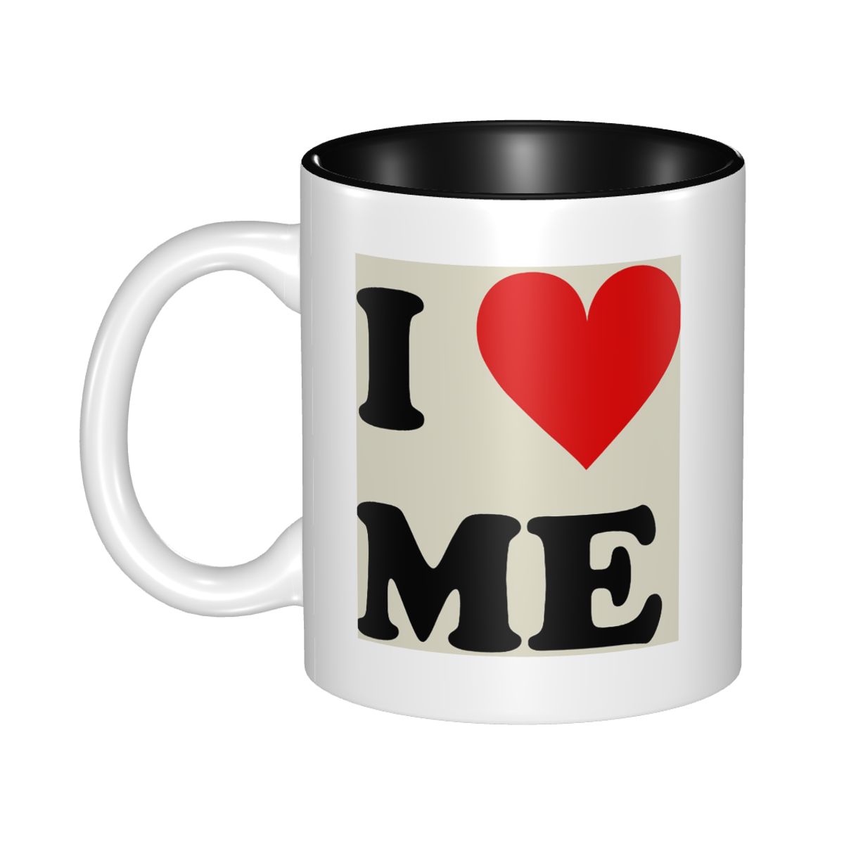 Coffee Tea And Me - Caneca Divertida de Cerâmica 'I Love