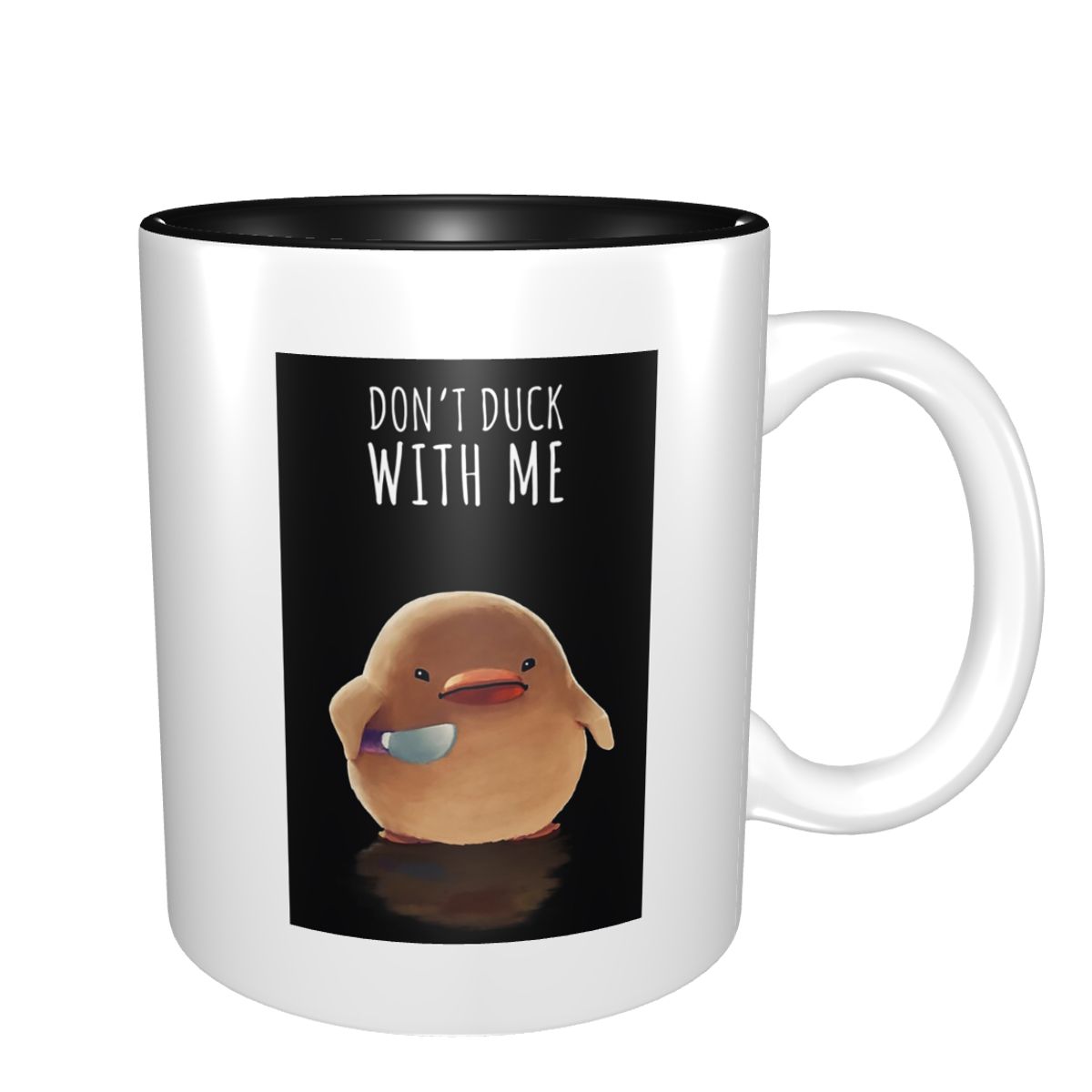 Coffee Tea And Me - Caneca de Cerâmica Engraçada 'Don't Duck