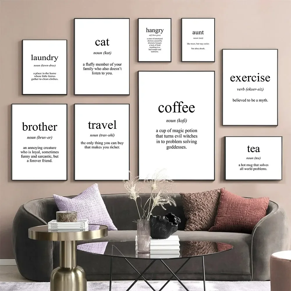 Coffee To Tea Meaning - Arte de Parede em Tela com