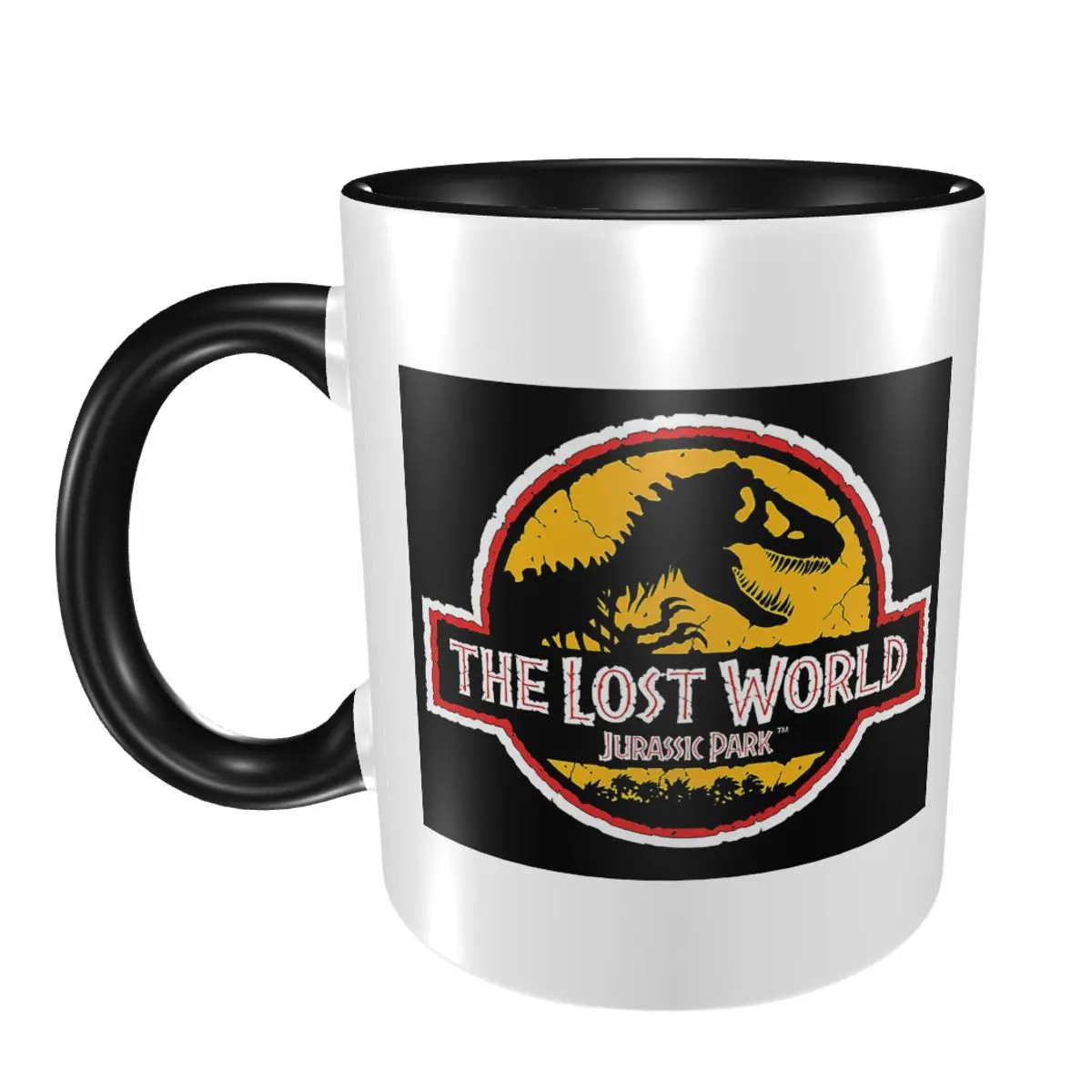 Coffee Tea World - Caneca de Cerâmica Engraçada com Logo