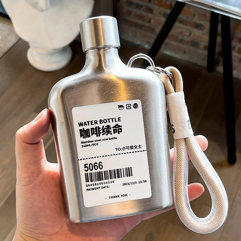 Coffee Tea Vodka - Portátil aço inoxidável Hip Frasco, Garrafa
