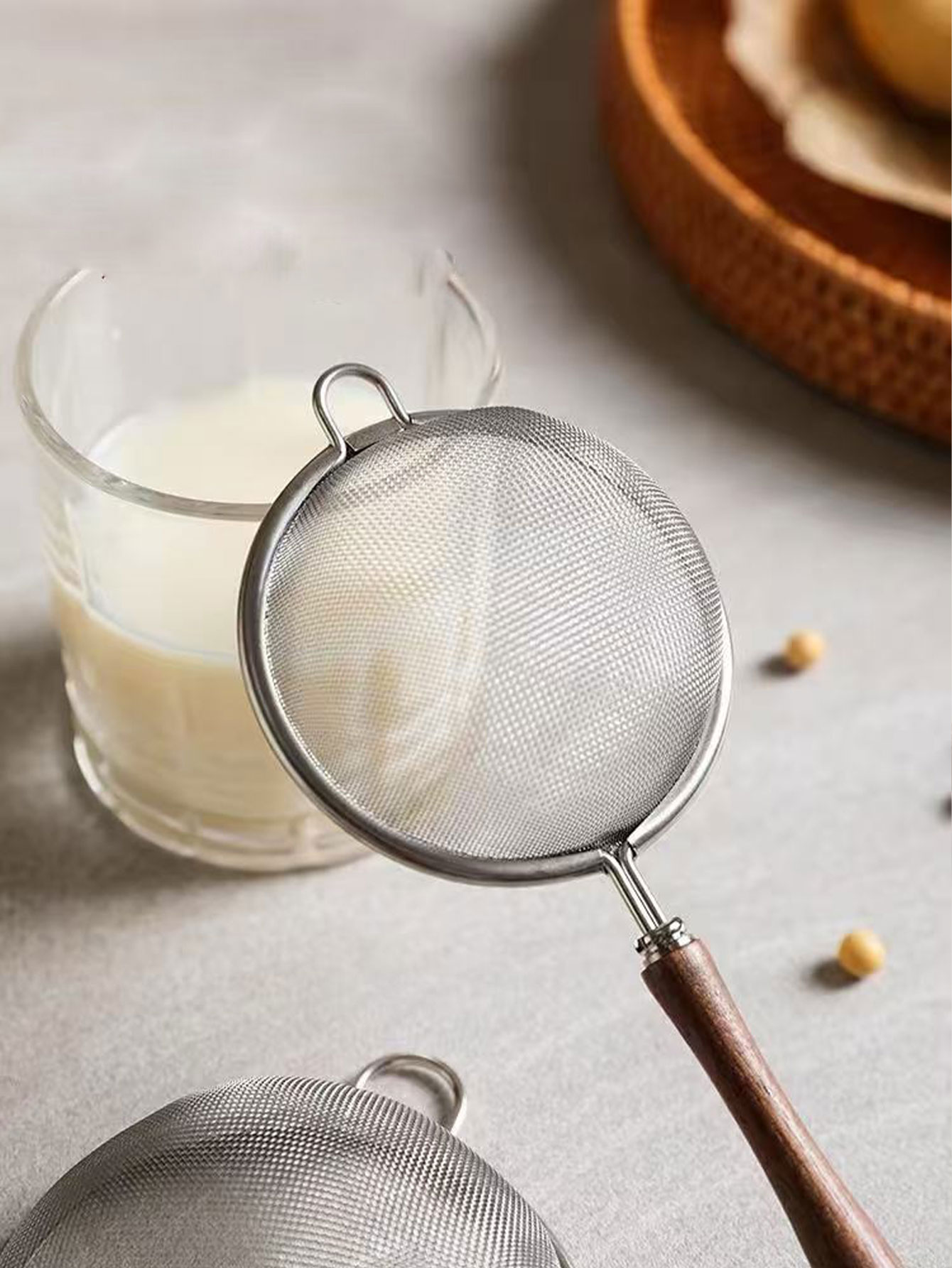 Coador de leite de soja em aço - Tea Strainer Mesh avaliação e preço