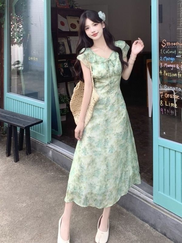 Vestido Maxi Estampado Floral  - Coffee Tea Weight Loss avaliação e preço
