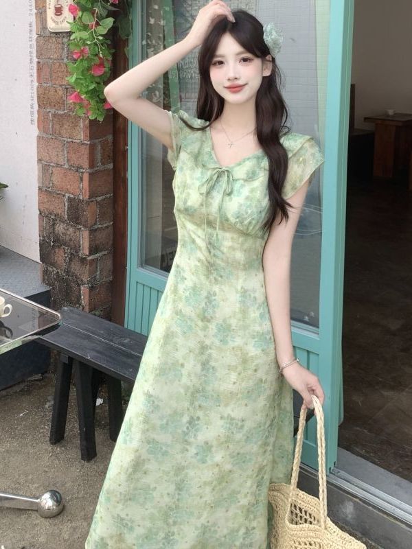Vestido Maxi Estampado Floral  - Coffee Tea Weight Loss avaliação e preço