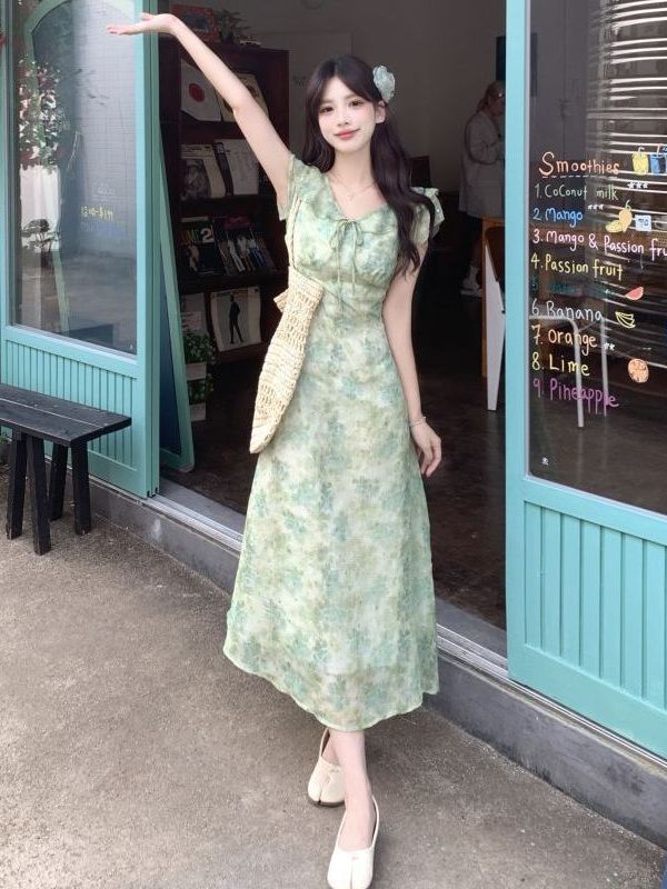 Vestido Maxi Estampado Floral  - Coffee Tea Weight Loss avaliação e preço