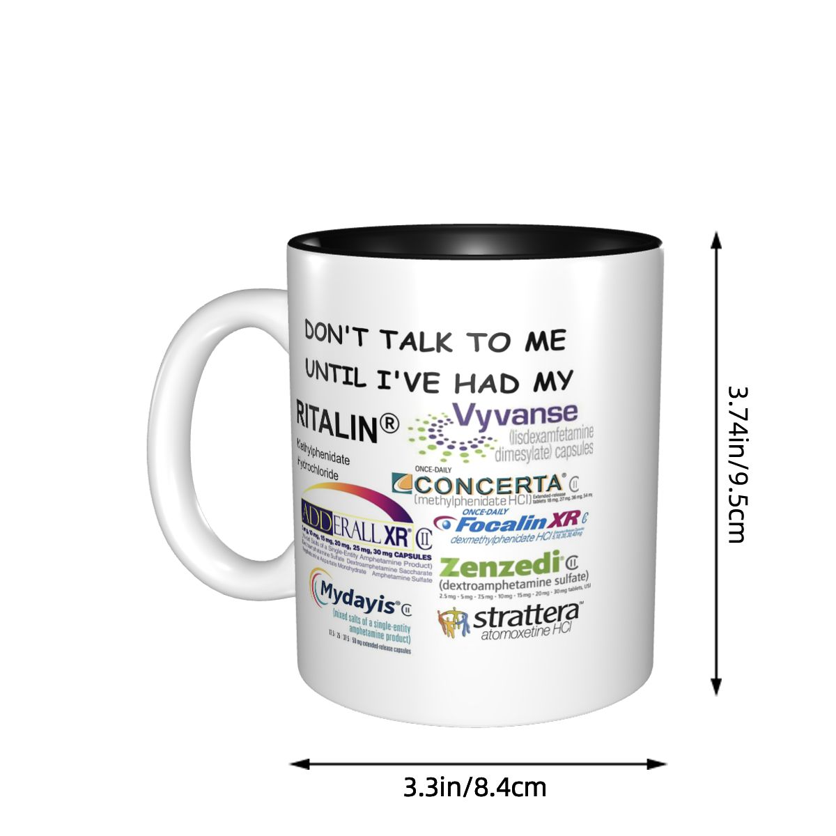 Caneca Engraçada 'Não Me Fale' - Coffee Tea And Me avaliação e preço