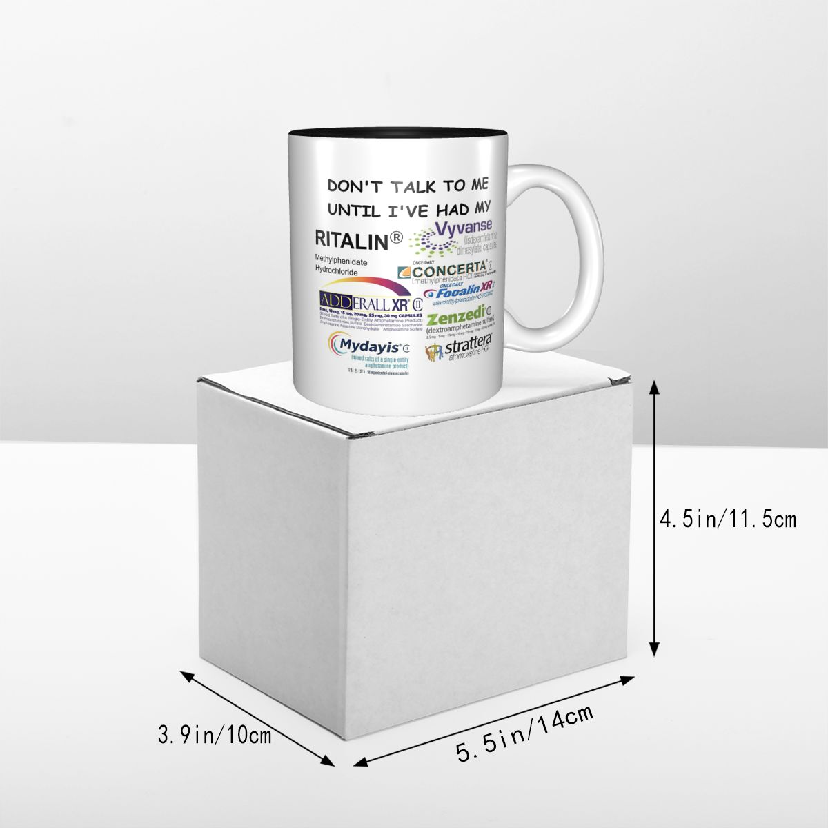 Caneca Engraçada 'Não Me Fale' - Coffee Tea And Me avaliação e preço