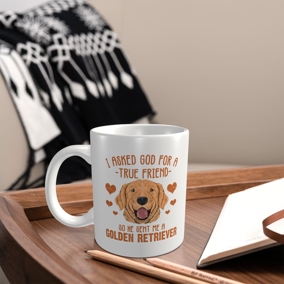 Mark copo caneca golden retrie - Coffee Tea And Me avaliação e preço