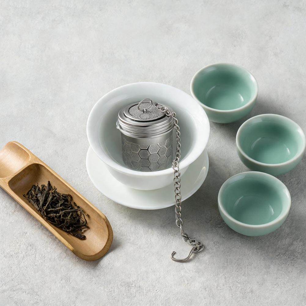 Filtro de chá de aço inoxidáve - Tea Strainer Mesh avaliação e preço
