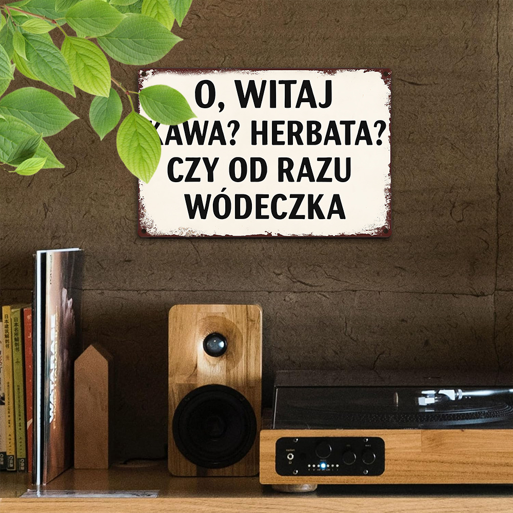 Placa de Ferro Engraçada para  - Coffee Tea Vodka avaliação e preço