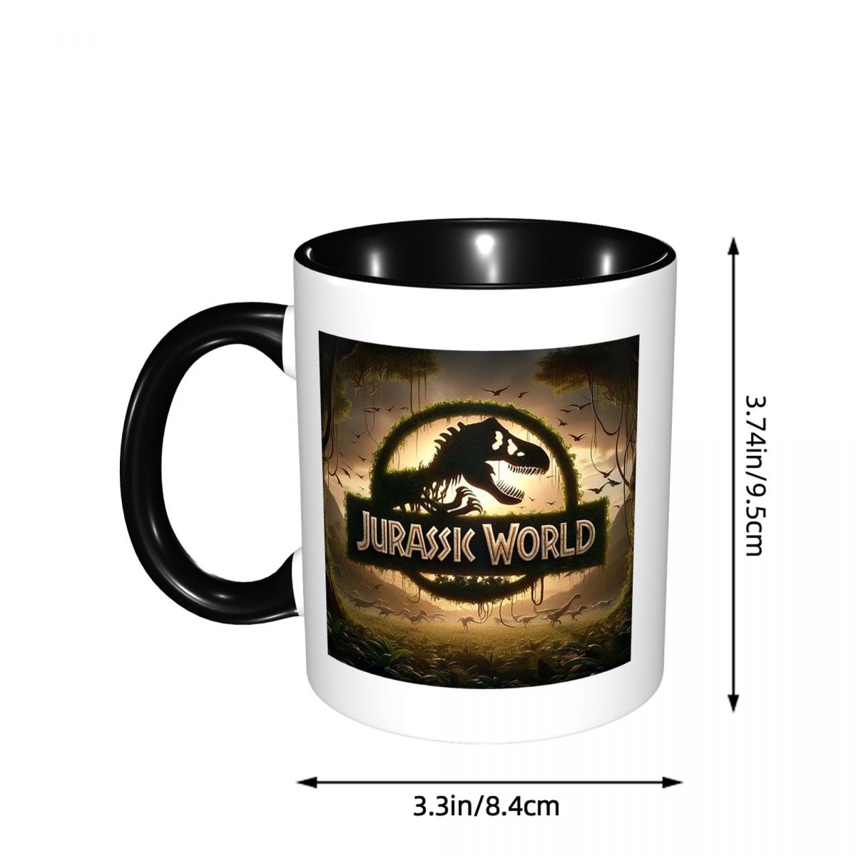 Caneca Engraçada Jurassic Worl - Coffee Tea World avaliação e preço