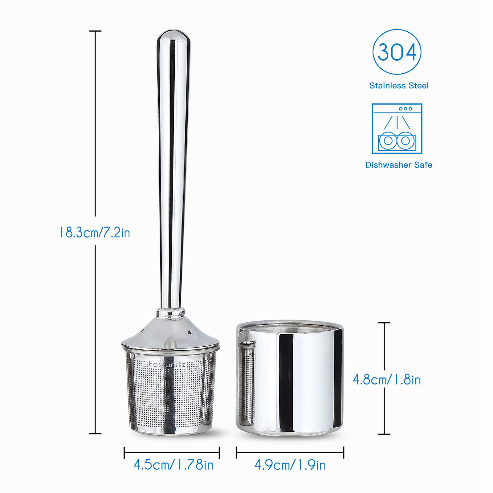 Infusor de Chá em Aço Inoxidáv - Tea Strainer Mesh avaliação e preço