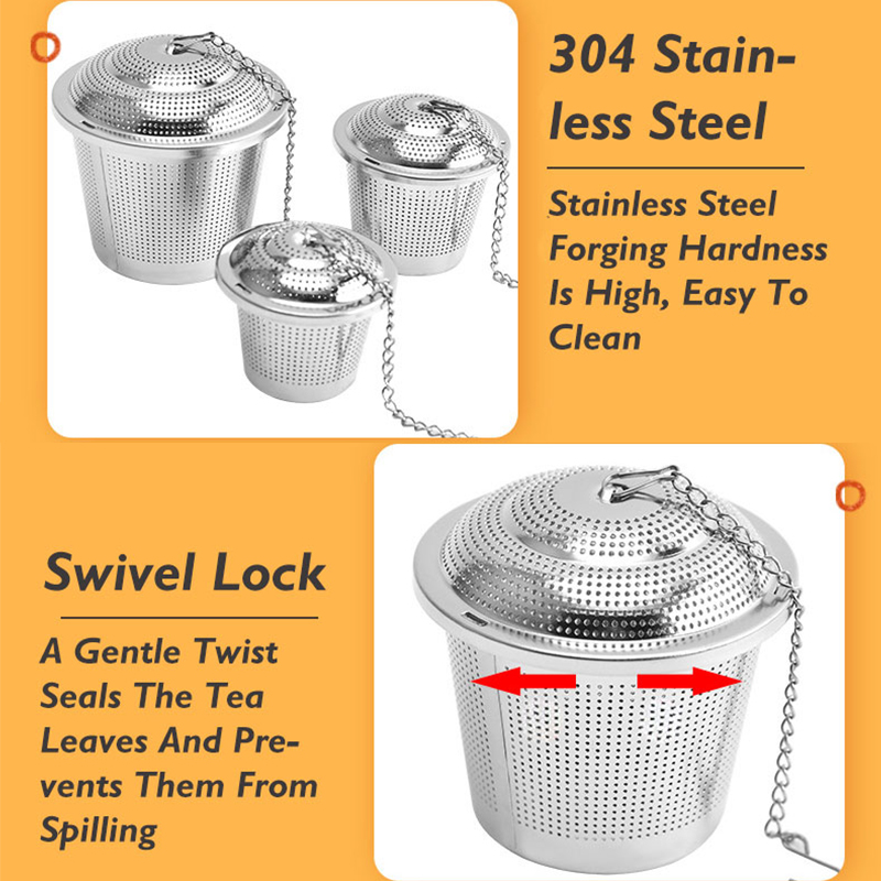 304 filtro de chá de aço inoxi - Tea Strainer Mesh avaliação e preço