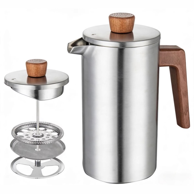 Cafeteira Francesa de Aço Inox - Coffee Tea Pots avaliação e preço