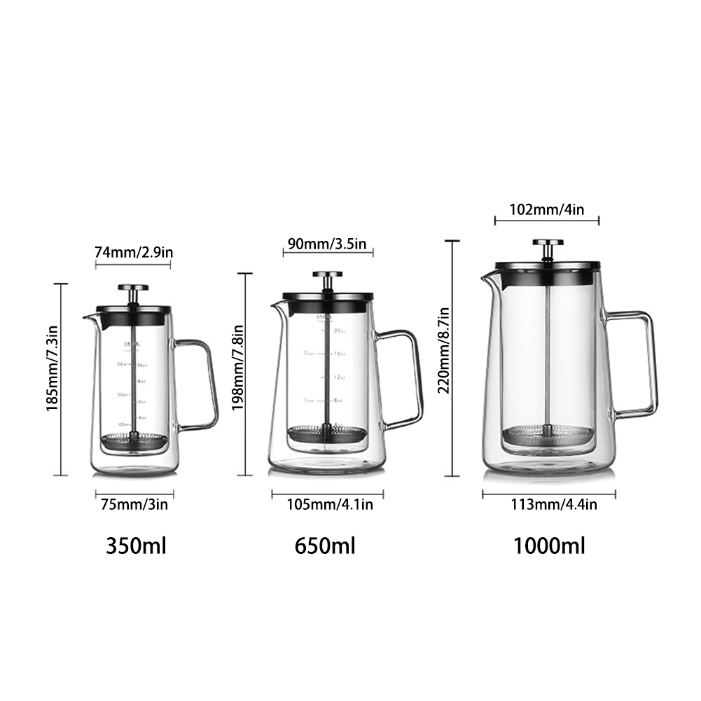 Pote de imprensa francesa de c - Coffee Tea Pots avaliação e preço