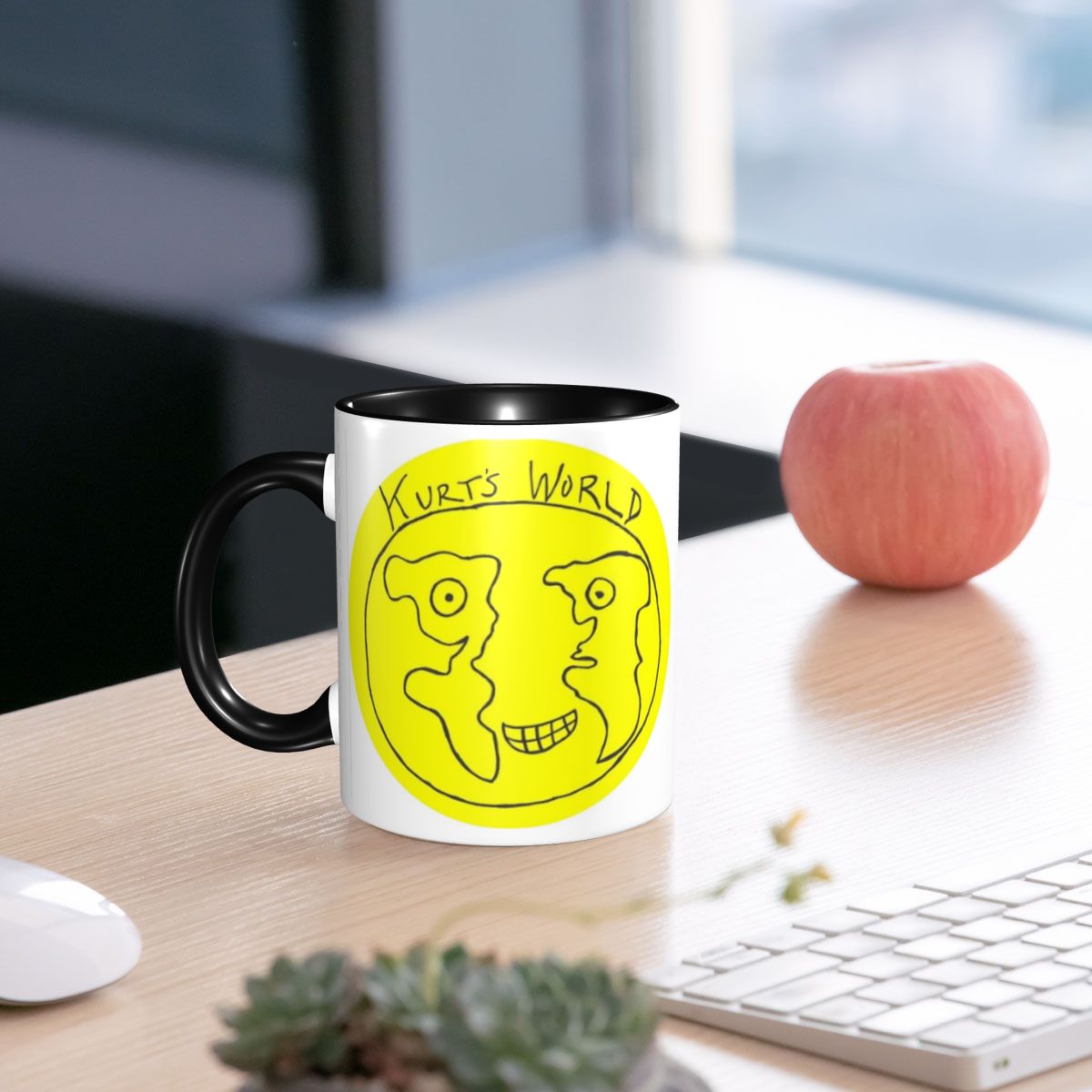 Caneca de Cerâmica Engraçada J - Coffee Tea World avaliação e preço
