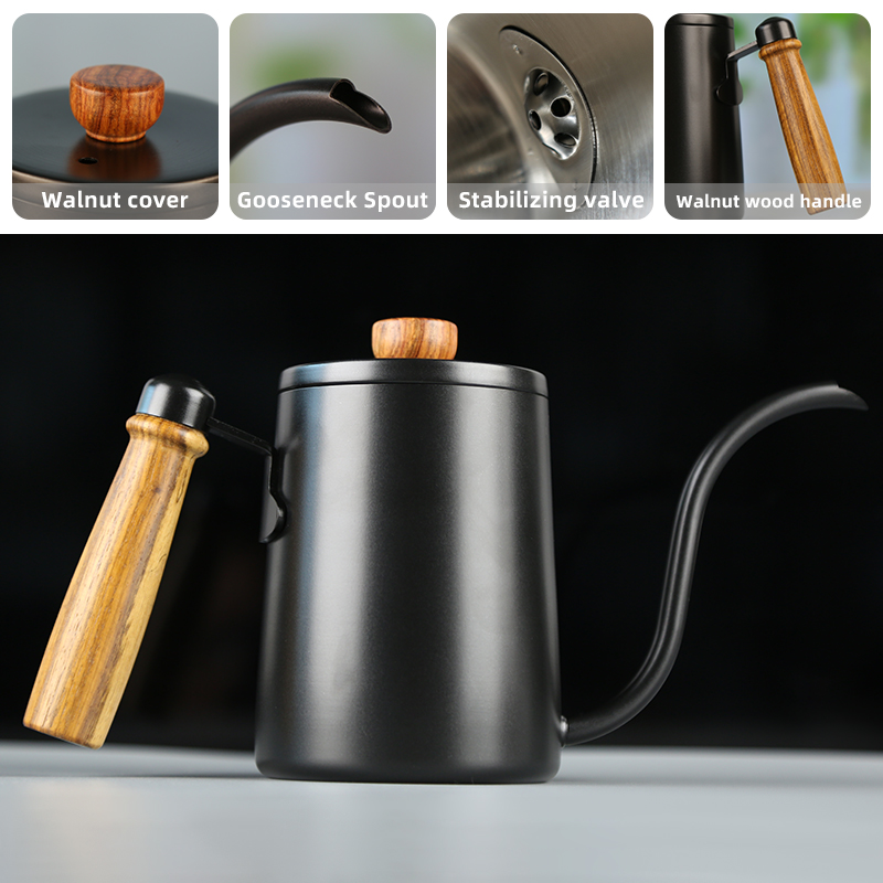 Aço inoxidável Gooseneck Chale - Coffee Tea Pots avaliação e preço