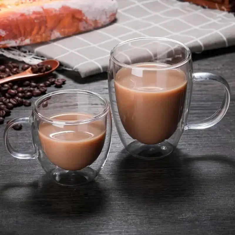 Copo de café de vidro de pared - Coffee Tea Vodka avaliação e preço