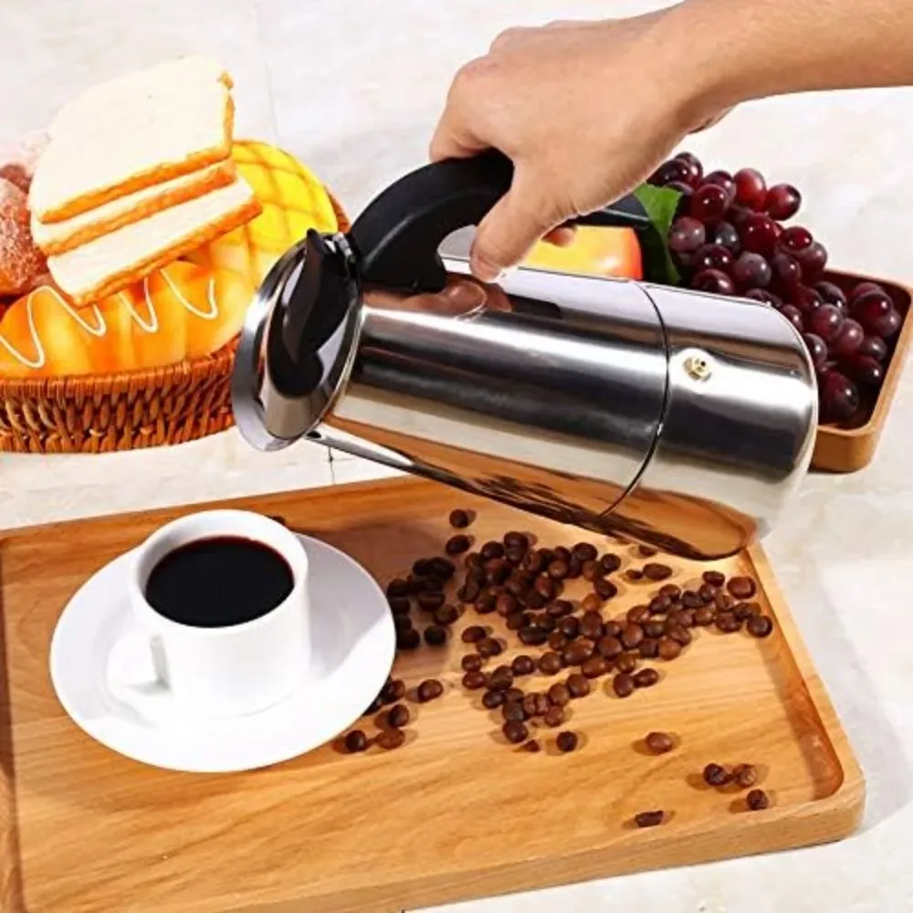 Cafeteira Mocha de Aço Inoxidá - Coffee Tea Pots avaliação e preço