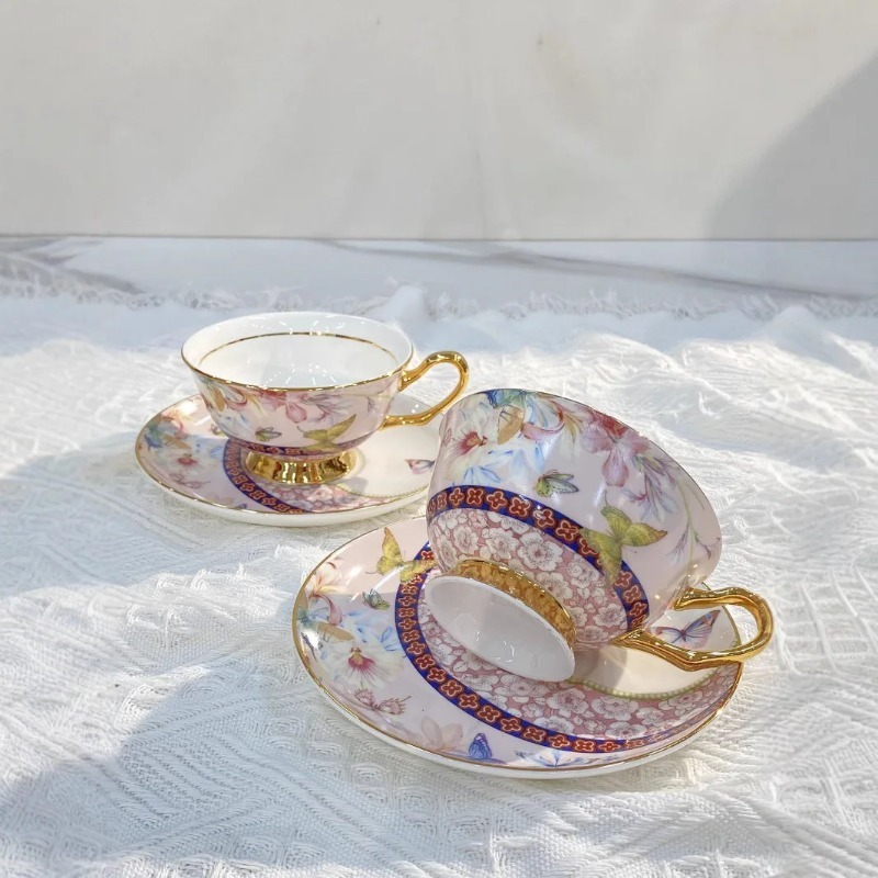 Conjunto de Xícaras e Pratos d - Coffee Tea For Garden avaliação e preço